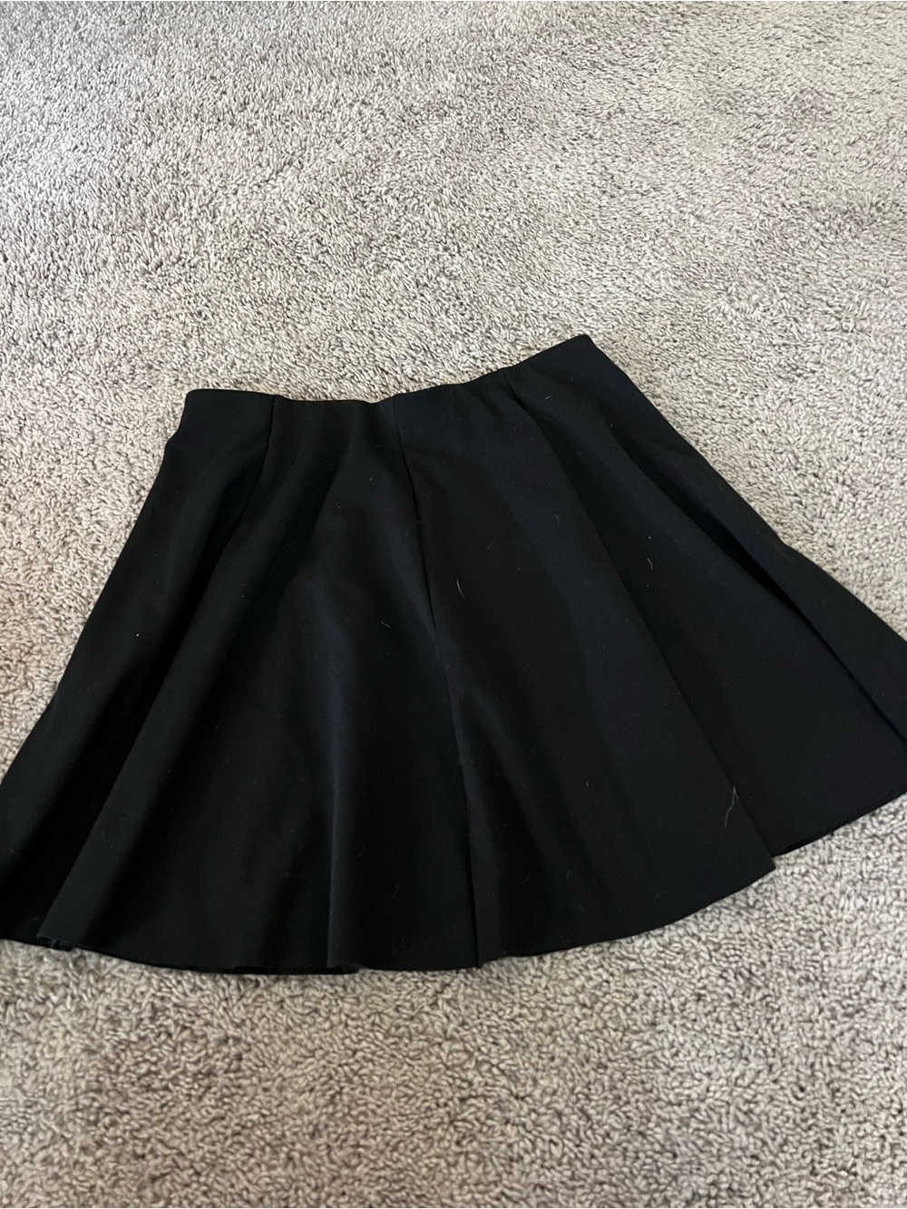 Zara Classic Black Skater Skirt